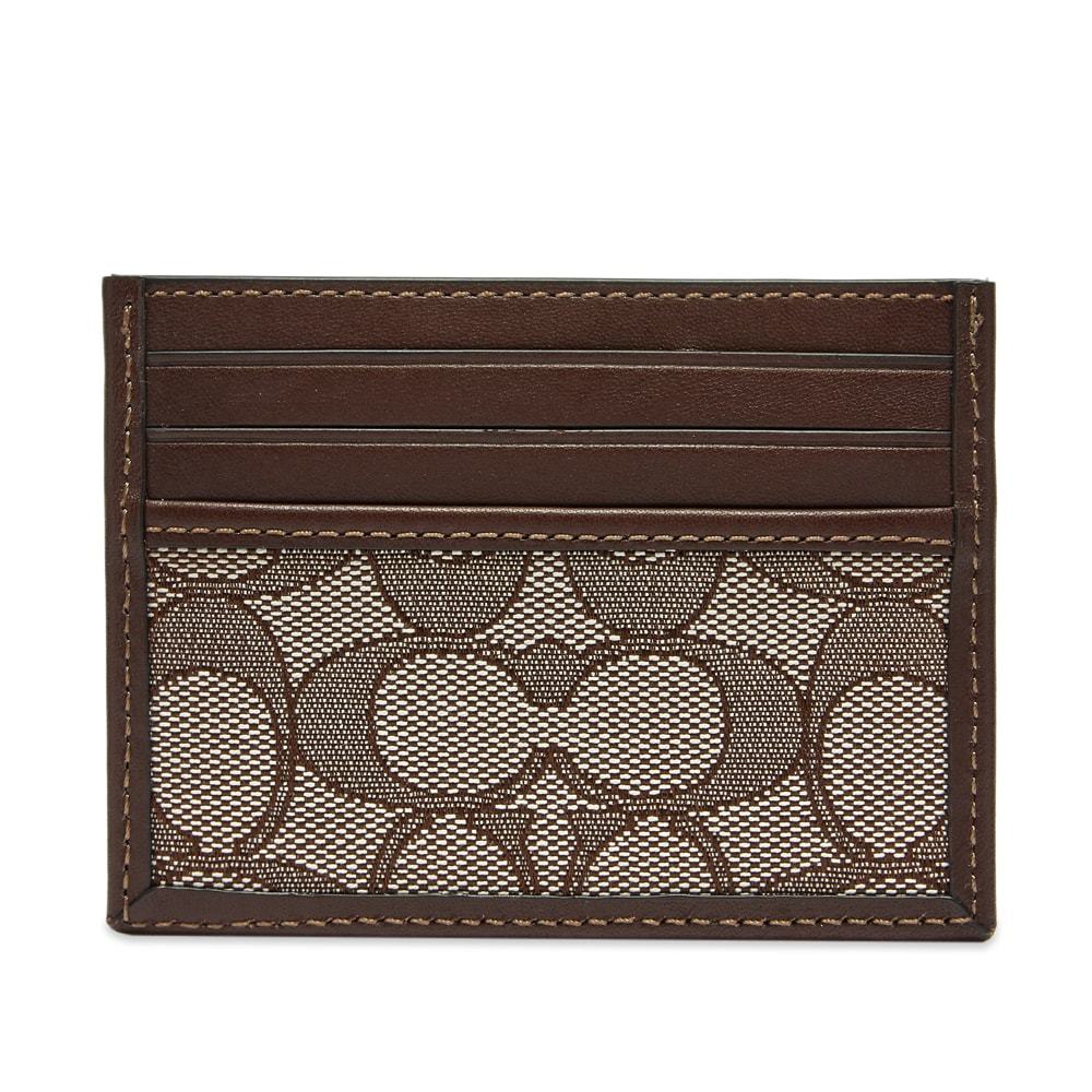 Coach Signature Jacquard Card Case Coach