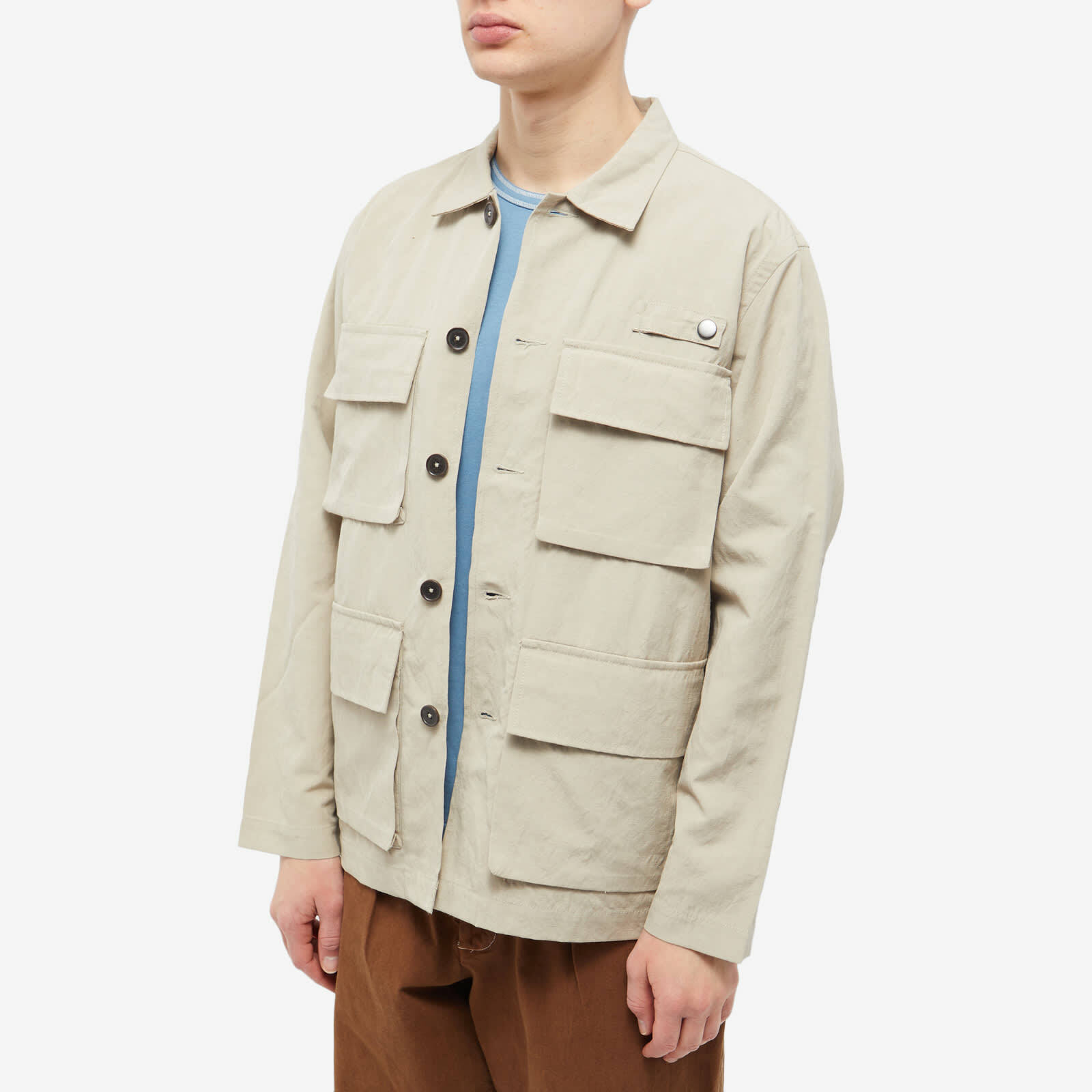 Universal Works Men's Photographers Jacket in Sand Universal Works