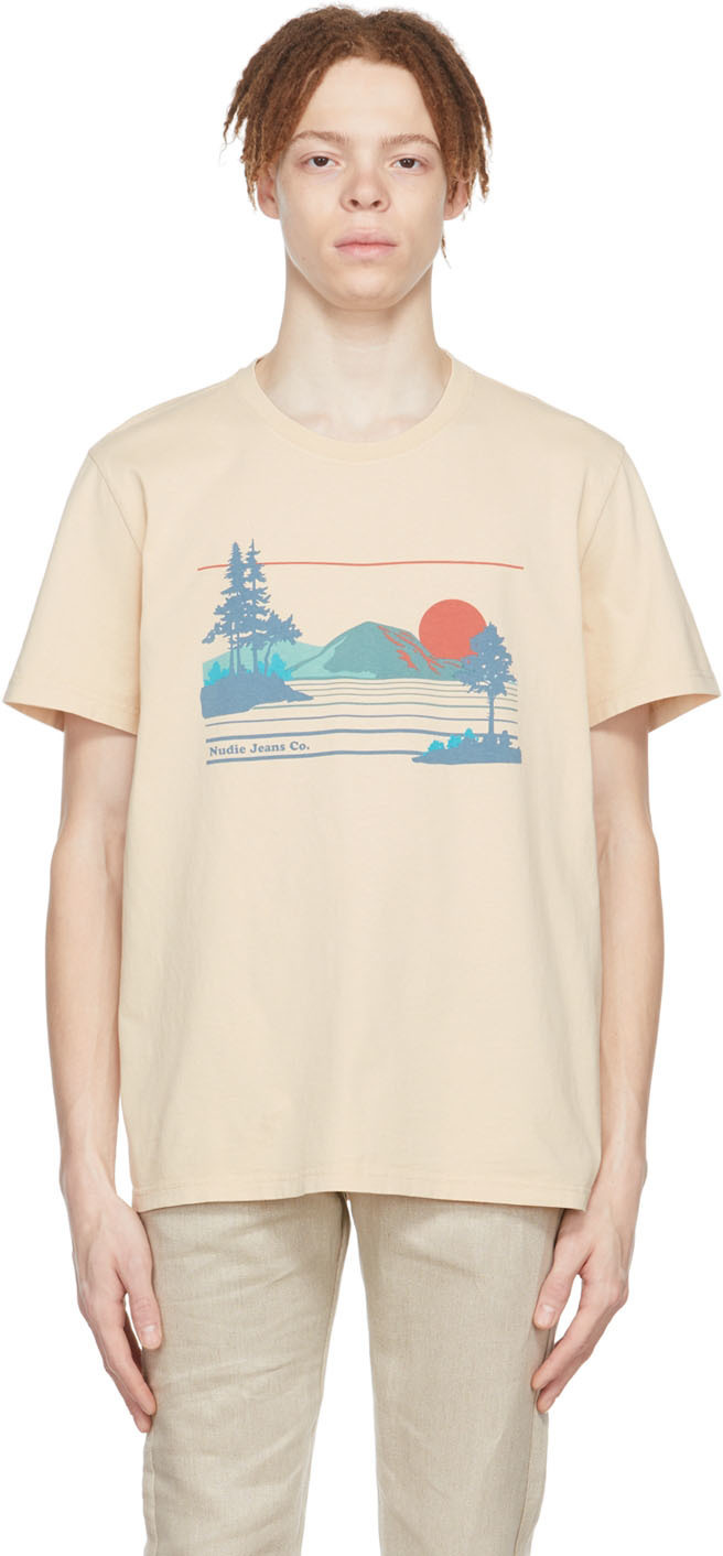 Nudie Jeans Beige Roy T-Shirt Nudie 