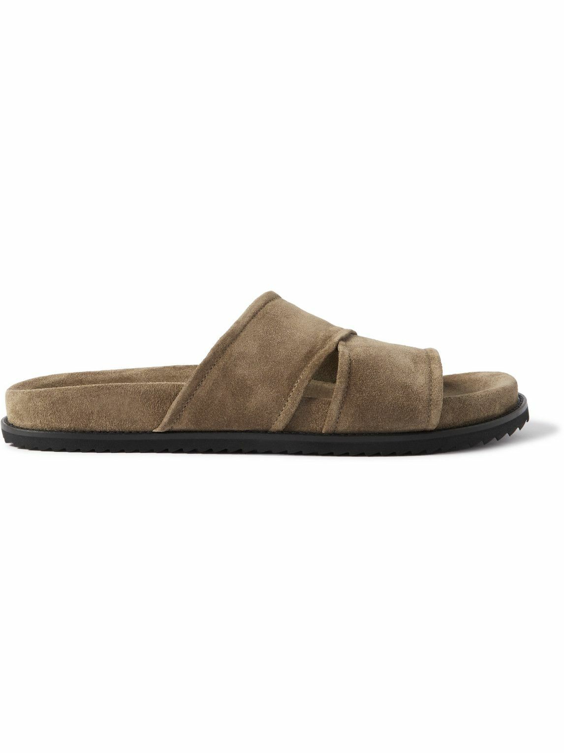 Mr P. - David Regenerated Suede by evolo® Sandals - Brown Mr P.