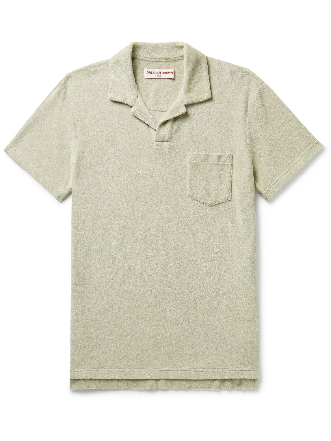 Orlebar Brown - Cotton-Terry Polo Shirt - Gray Orlebar Brown