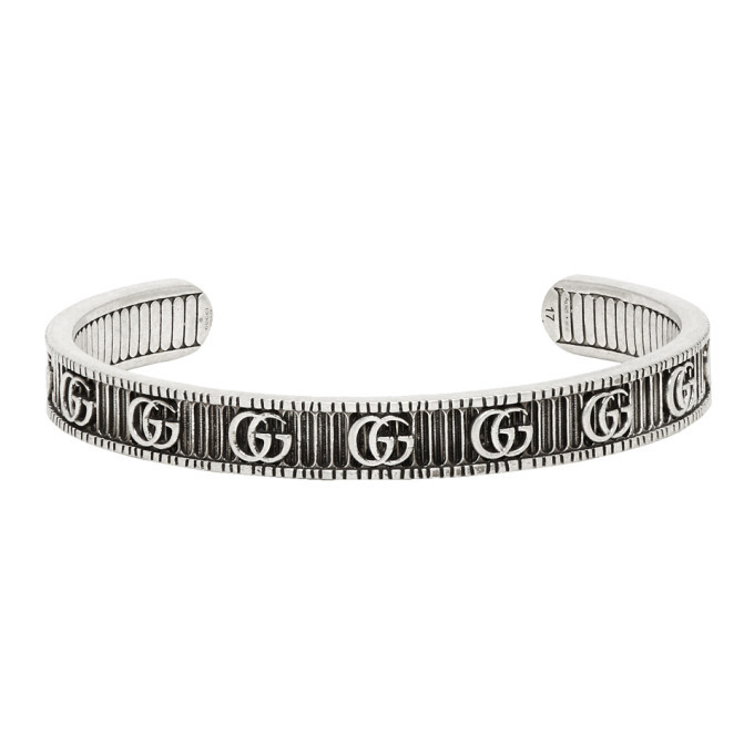 Gucci Silver GG Cuff Bracelet Gucci