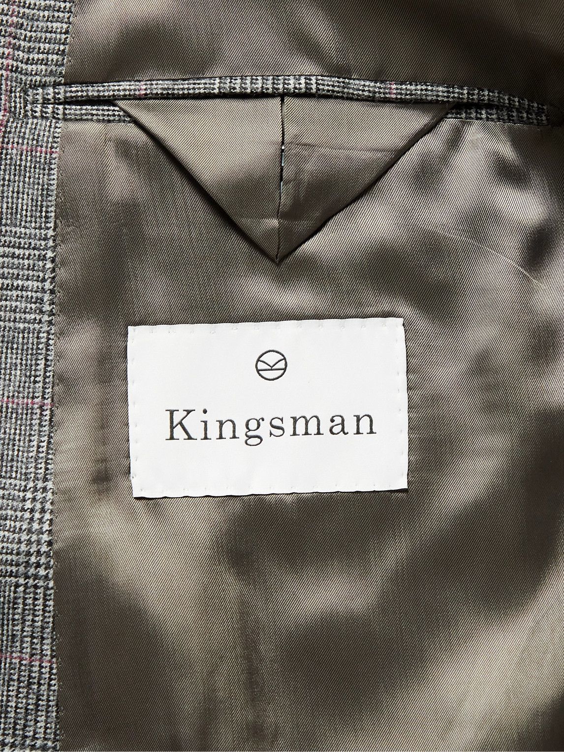 Kingsman - Archie Slim-Fit Double-Breasted Prince of Wales Checked Wool ...