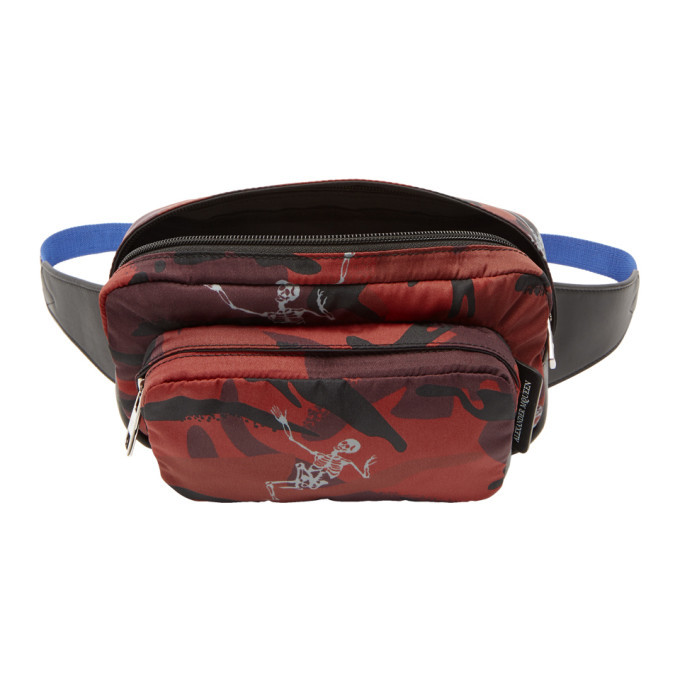 Alexander McQueen Burgundy Urban Bum Fanny Pack Alexander McQueen