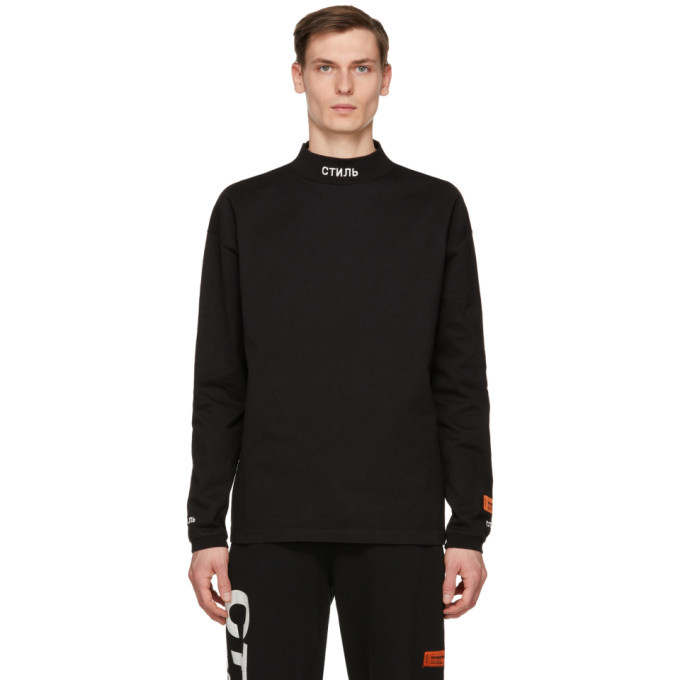 Mock Neck Long Sleeve T-Shirt Heron Preston