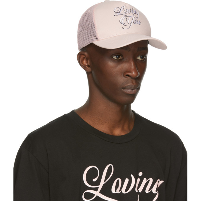 Amiri Pink Loving You Trucker Cap Amiri
