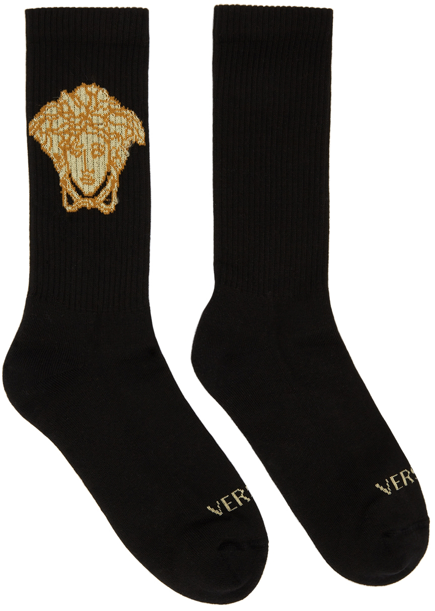 Versace Black Medusa Socks Versace
