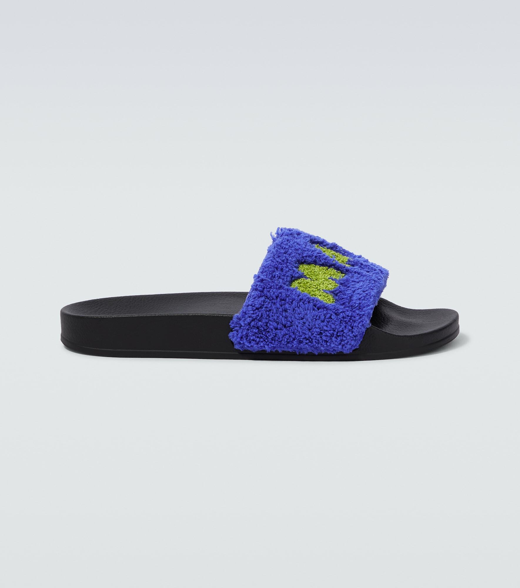 Marni - Logo jacquard slides Marni