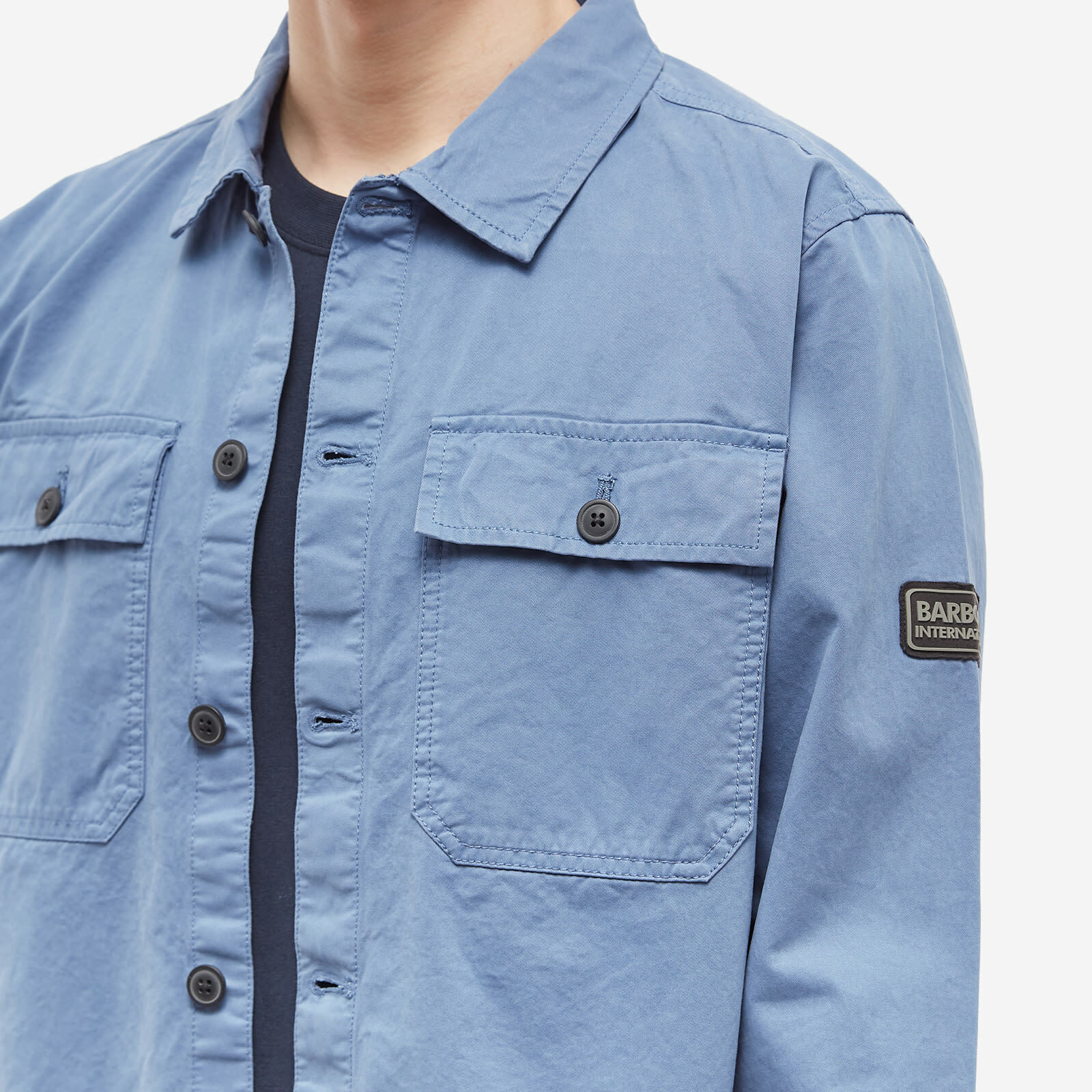 Barbour Men's International Adey Overshirt In Blue Horizon Barbour