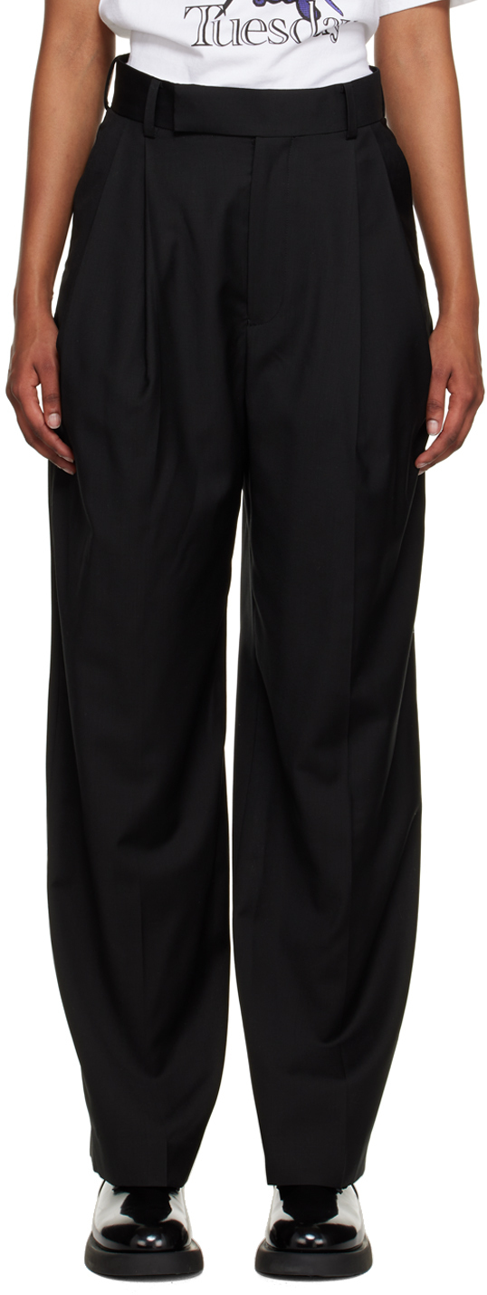 UNDERCOVER Black Pleated Trousers Undercover