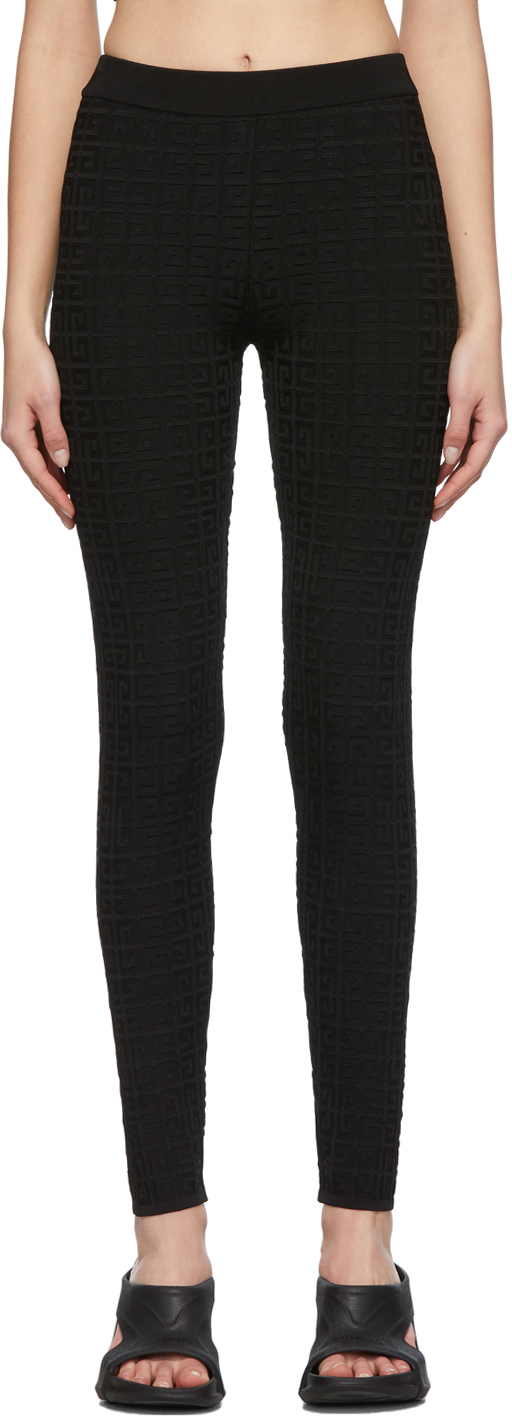 Givenchy White Cotton 4G Leggings