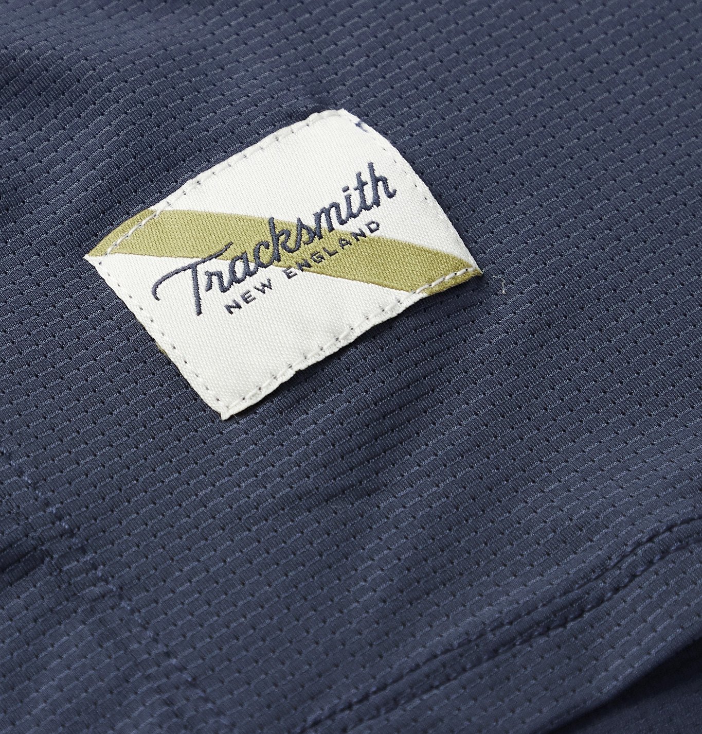 Tracksmith - Twilight Logo-Appliquéd Stretch-Mesh Tank Top - Blue ...