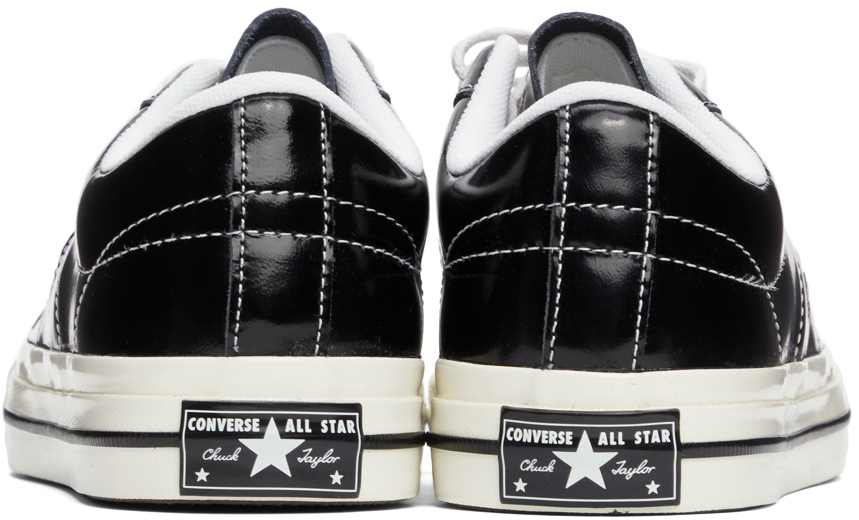 Converse Black Patent One Star OX Sneakers Converse
