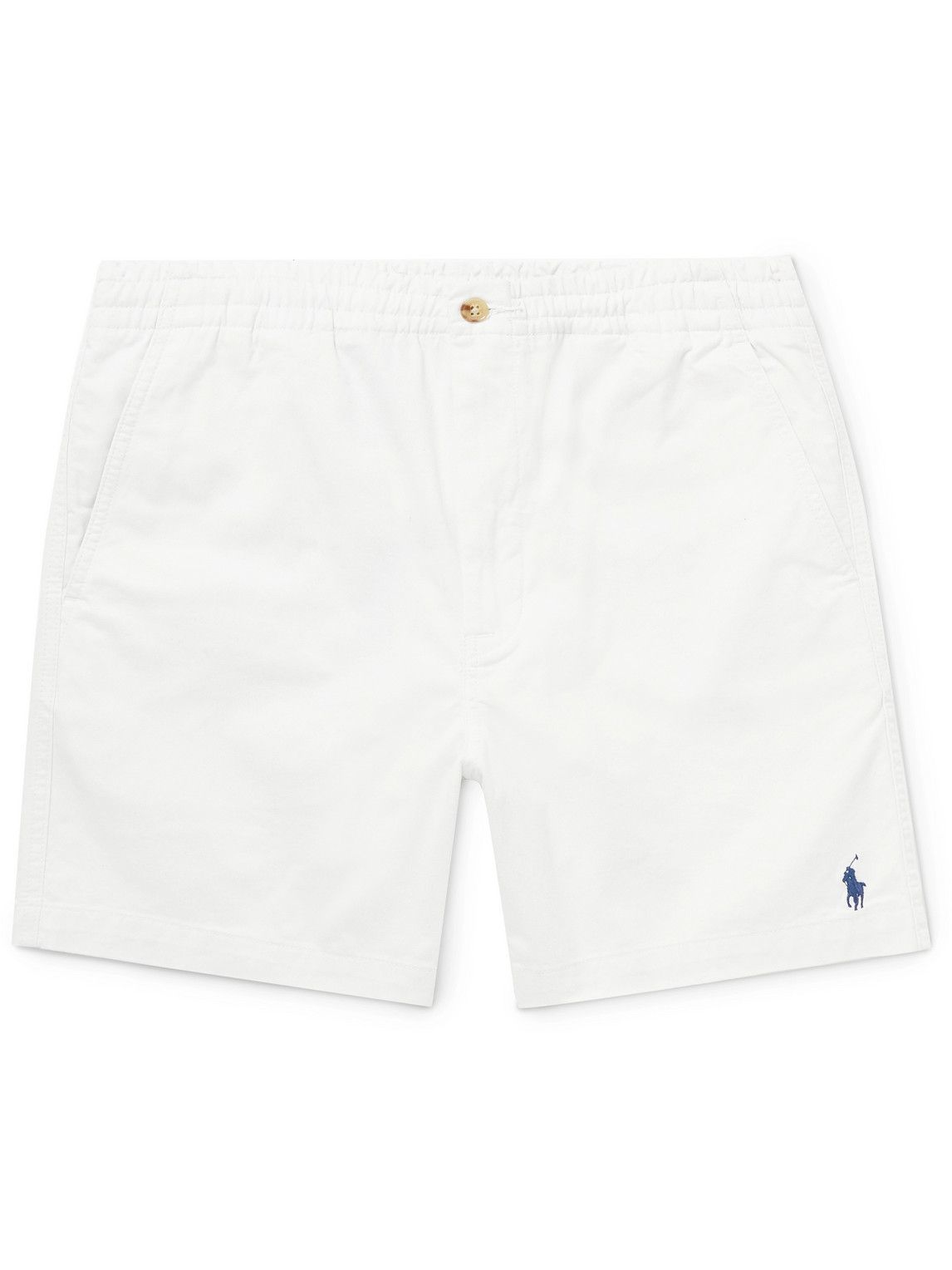 Polo Ralph Lauren - Logo-Embroidered Cotton-Blend Twill Shorts - White