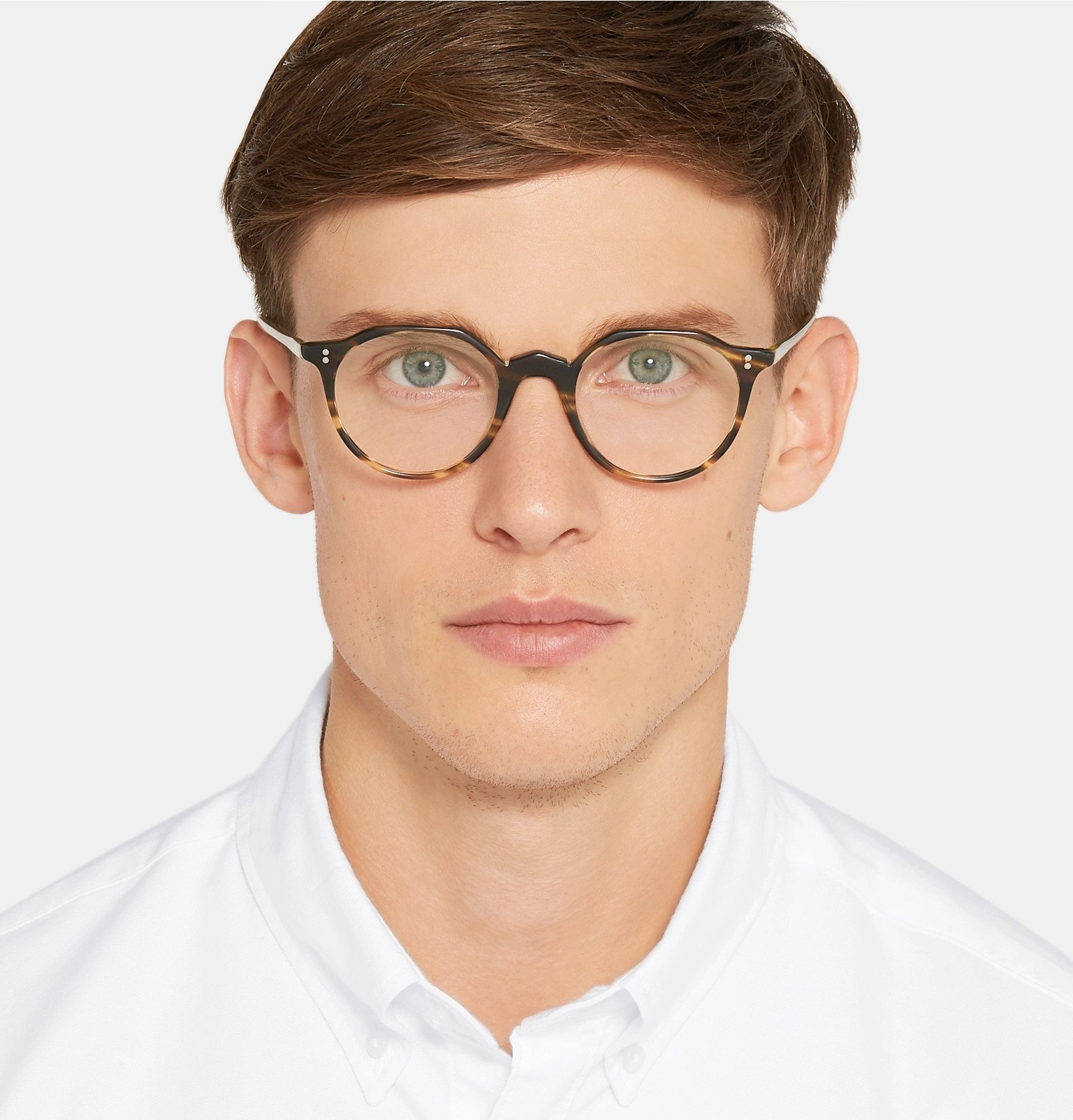 Oliver Peoples - OP-L 30th Round-Frame Tortoiseshell Acetate Optical ...