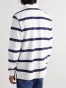 Polo Ralph Lauren - Logo-Embroidered Striped Cotton-Jersey Polo Shirt - White