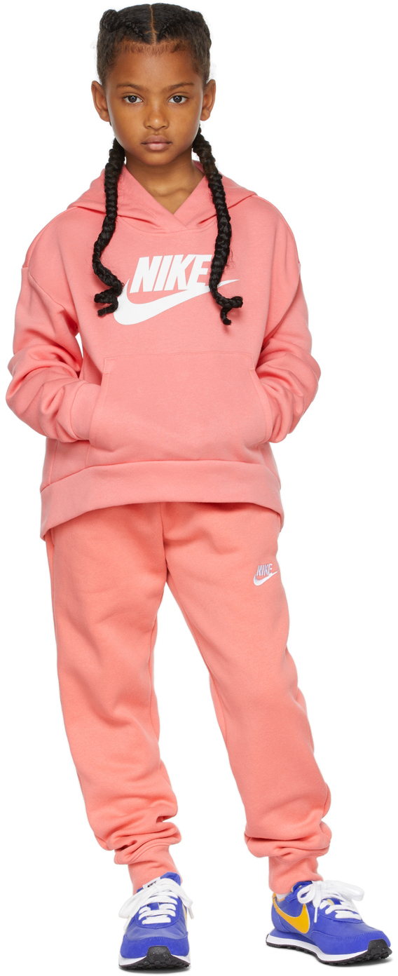 Photo: Nike Kids Pink Sportswear Club Fleece Lounge Pants
