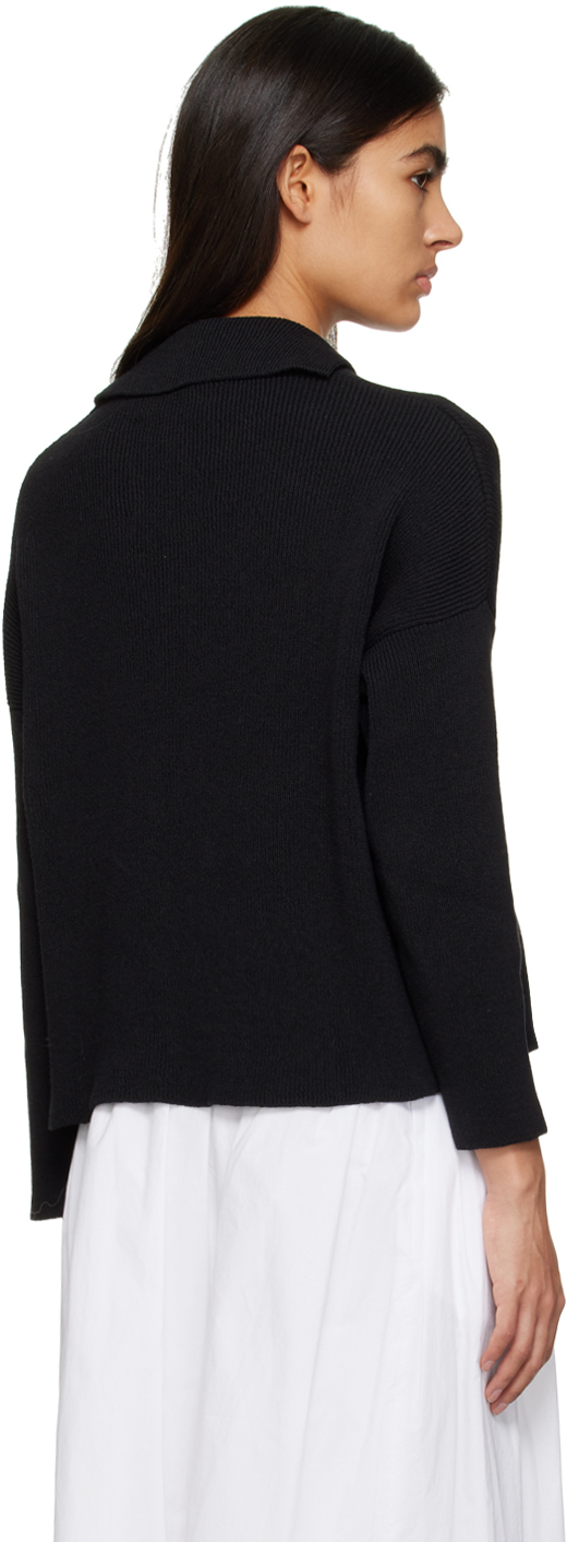 Cordera Black Asymmetric Cardigan CORDERA