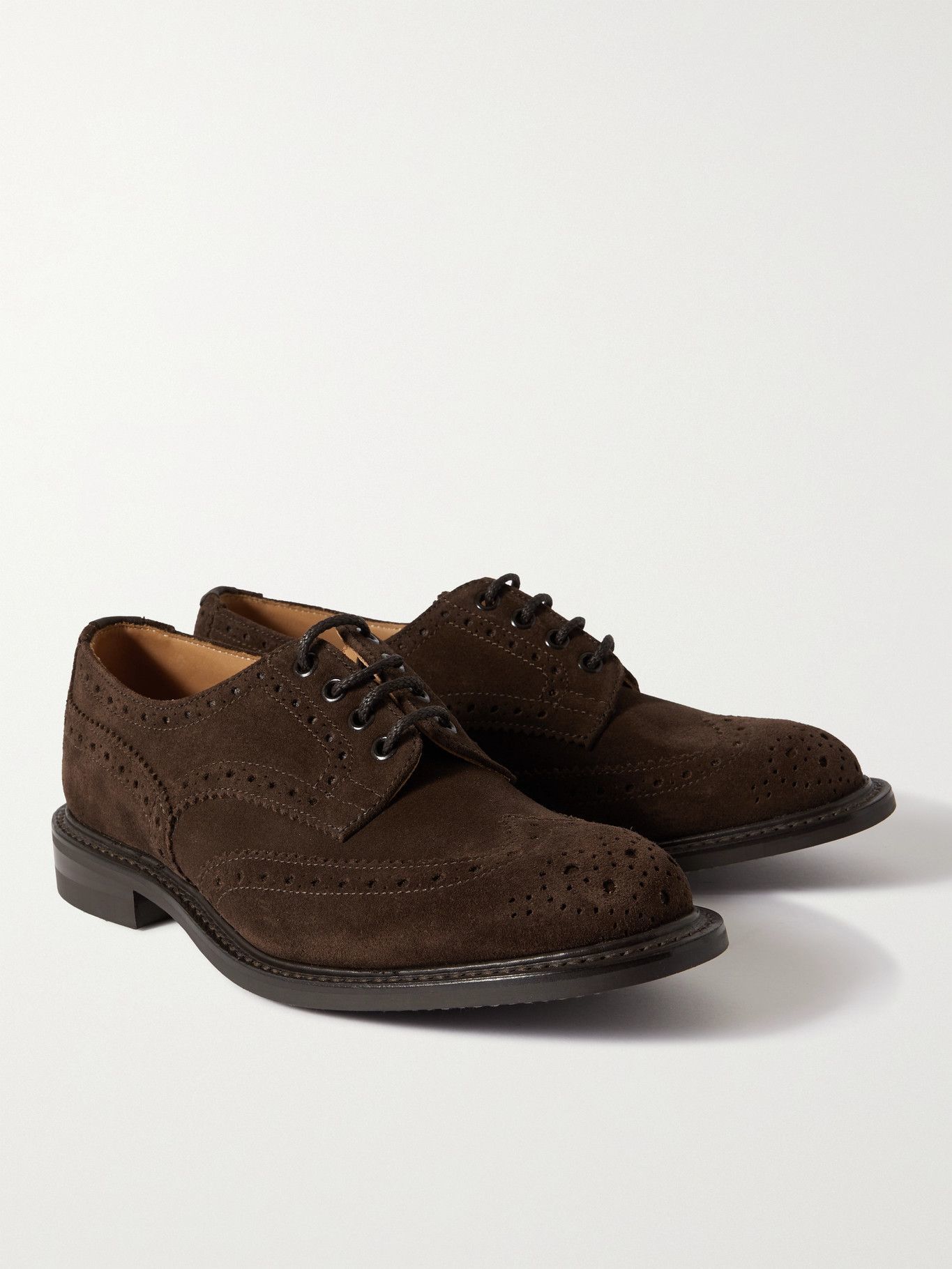 Tricker's - Bourton Suede Brogues - Brown Tricker's