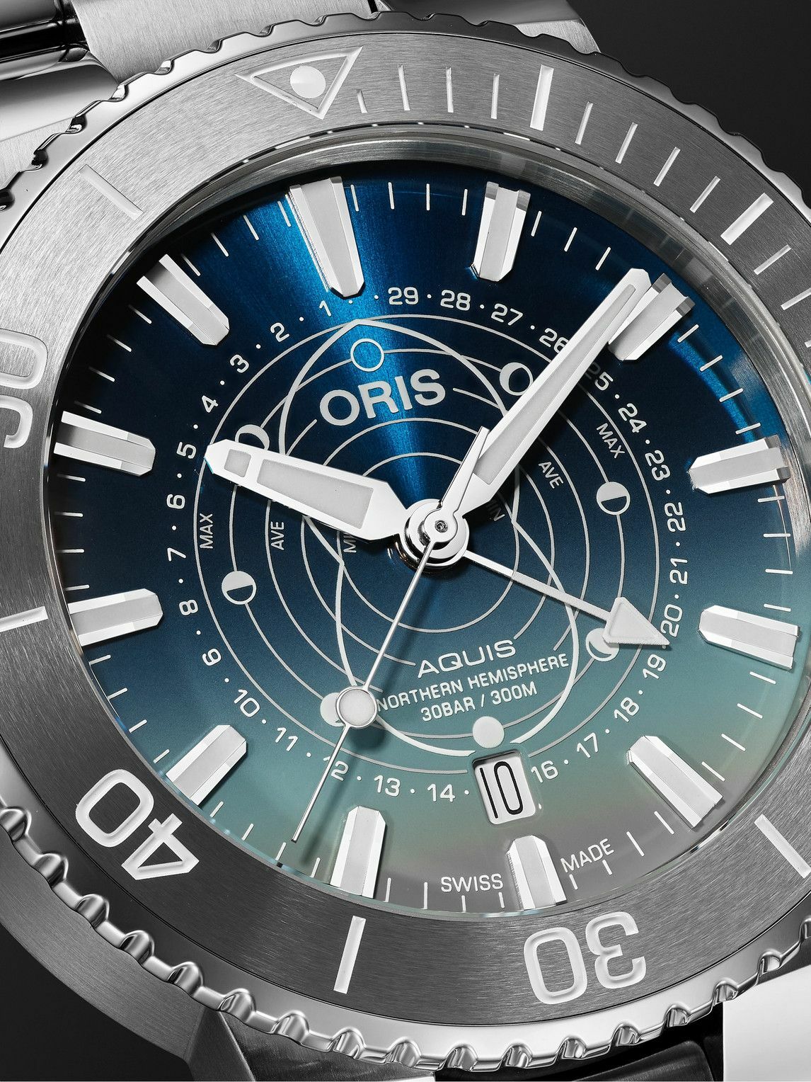 Oris Aquis Dat Watt Limited Edition Automatic 43.5mm Stainless Steel Watch, Ref. No. 01 761