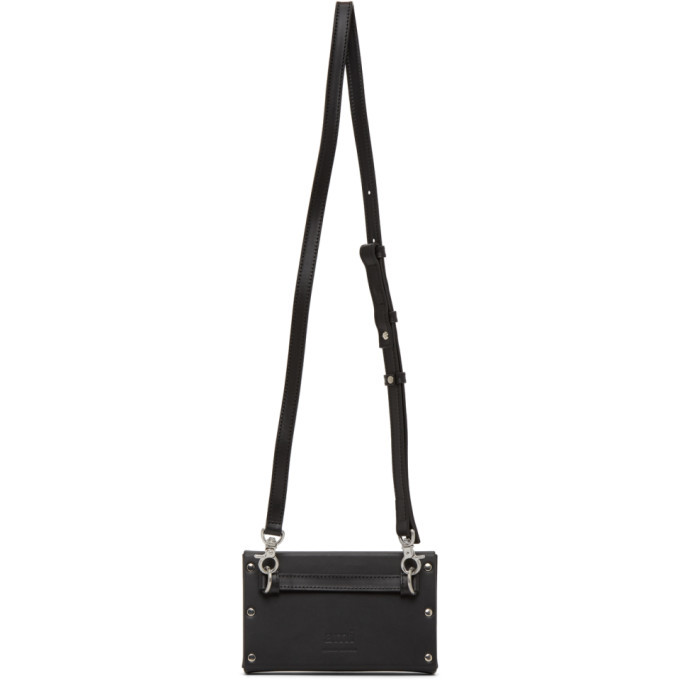 AMI Alexandre Mattiussi Black Small Box Bag AMI Alexandre Mattiussi