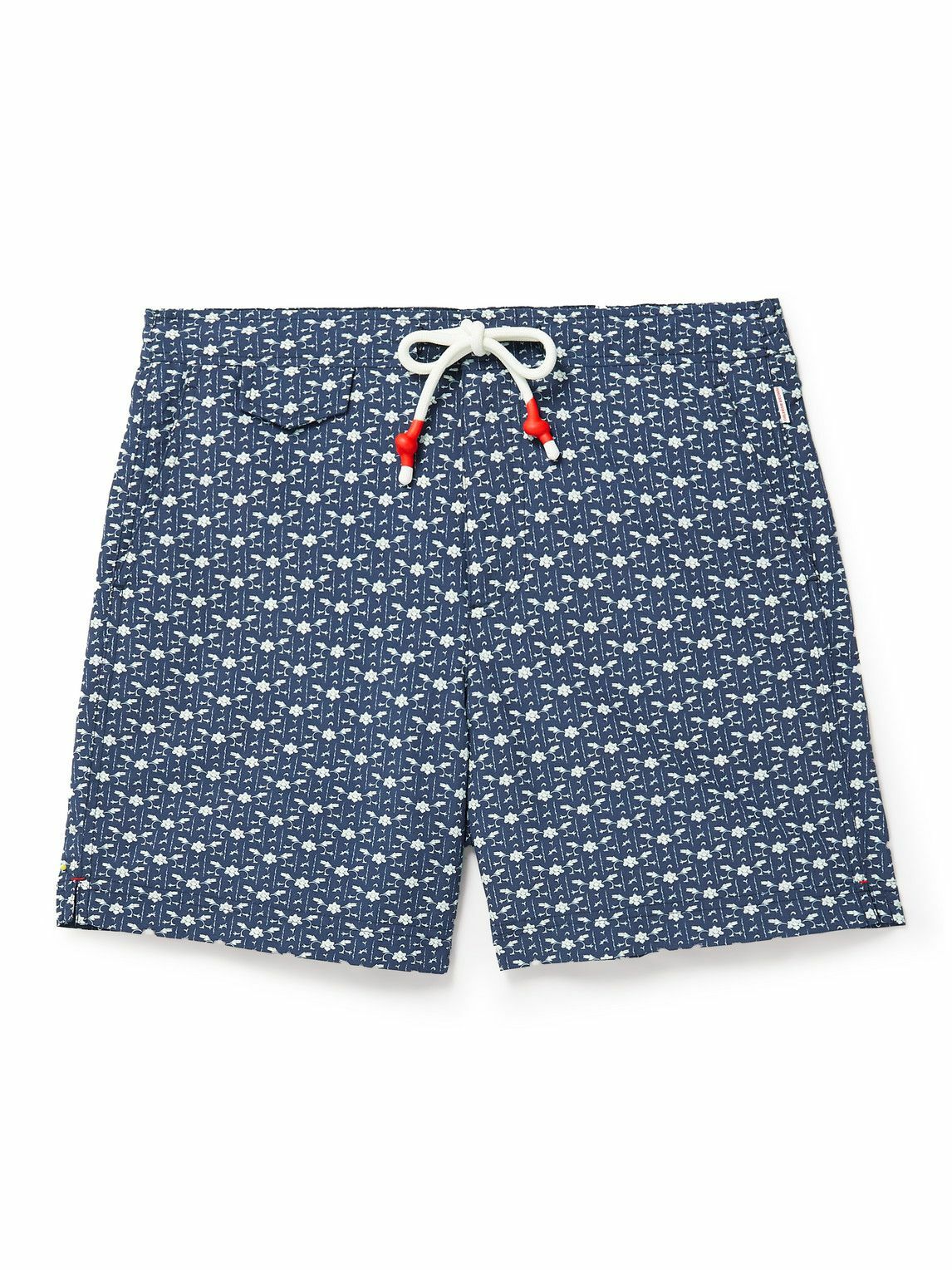 Orlebar Brown - Standard Mid-Length Bandana-Print Swim Shorts - Blue ...