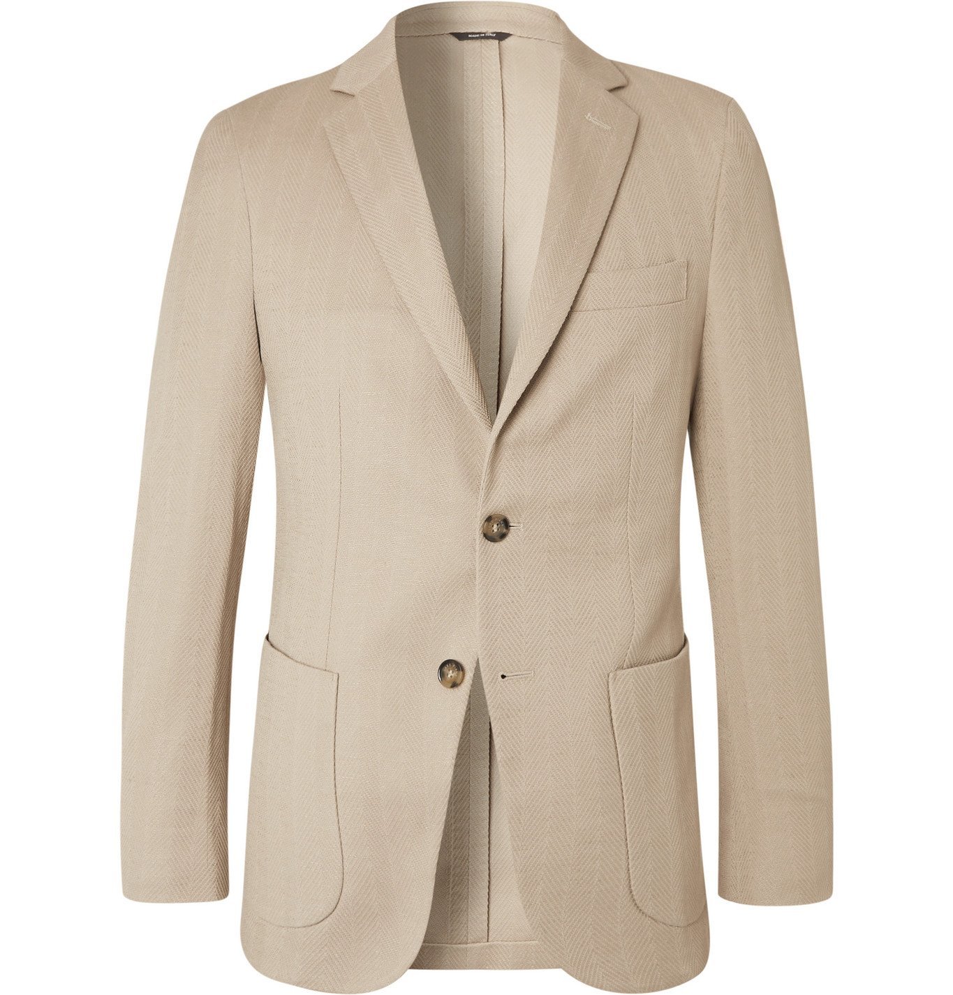 Loro Piana - Rain System Cotton and Linen-Blend Blazer - Neutrals Loro ...