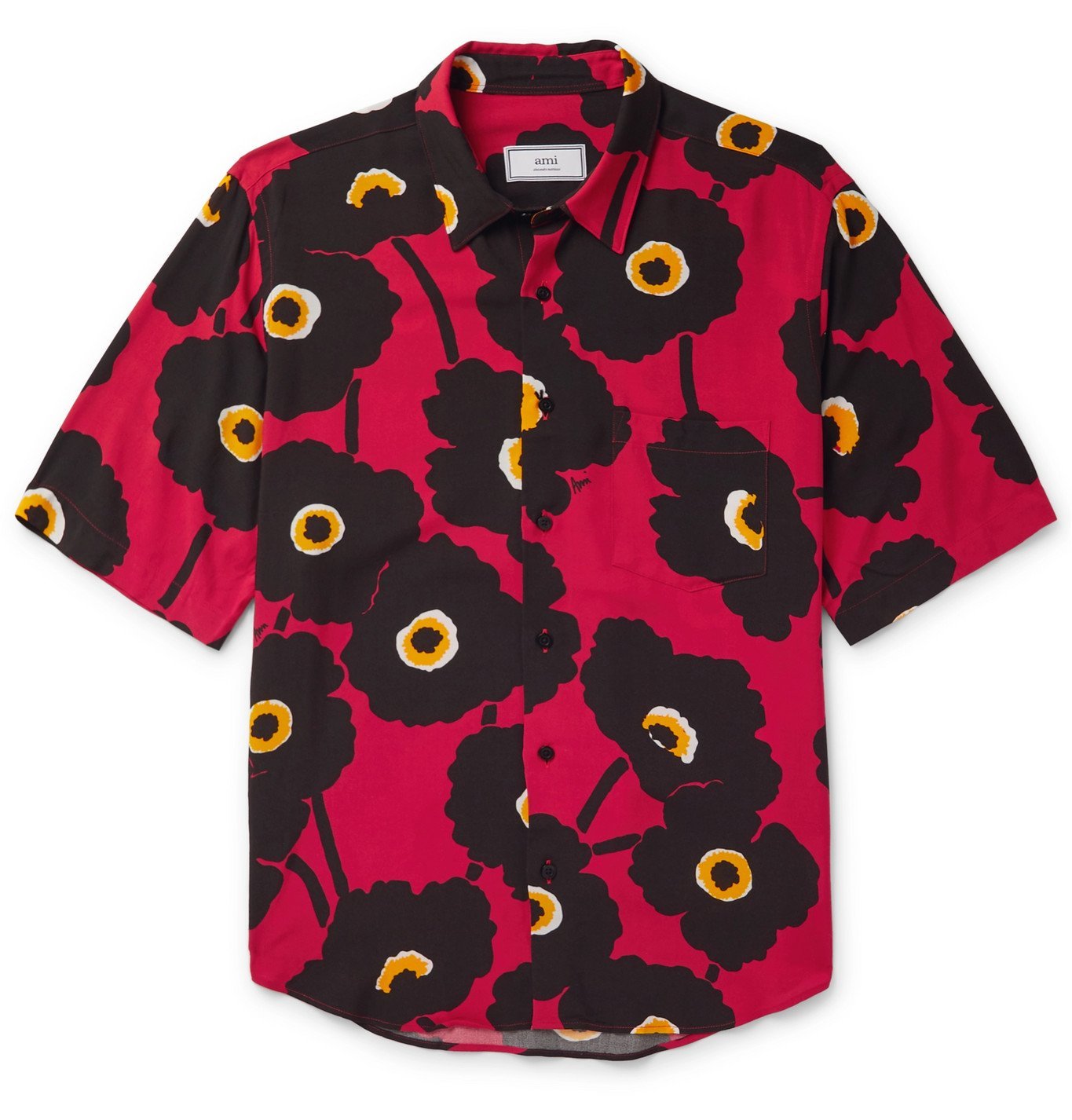 oversized floral shirt