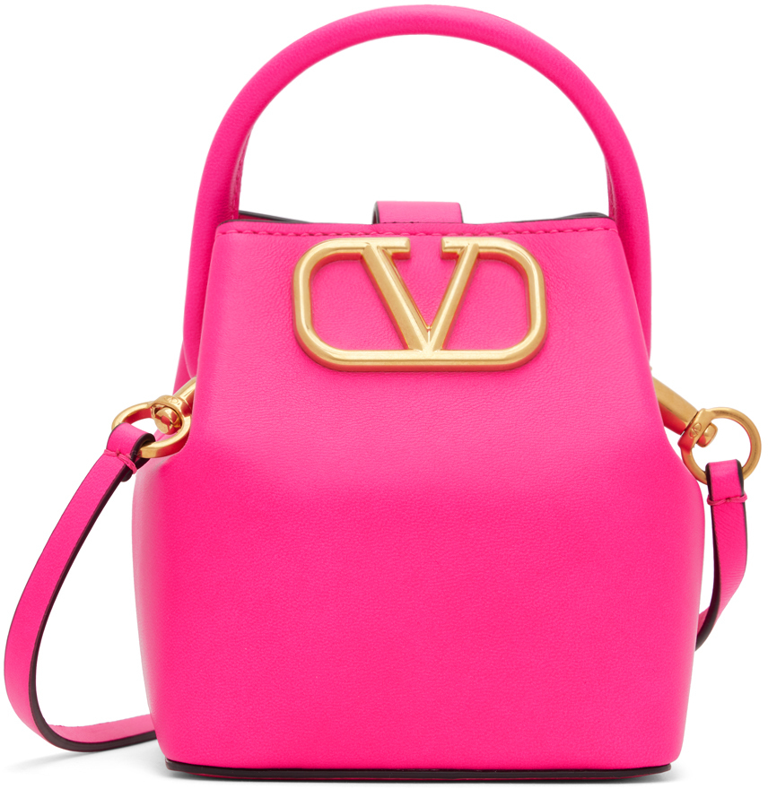 Valentino Garavani Pink VLogo Shoulder Bag Valentino Garavani