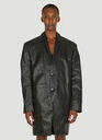 Tatlin Jumbo Leather Blazer in Black