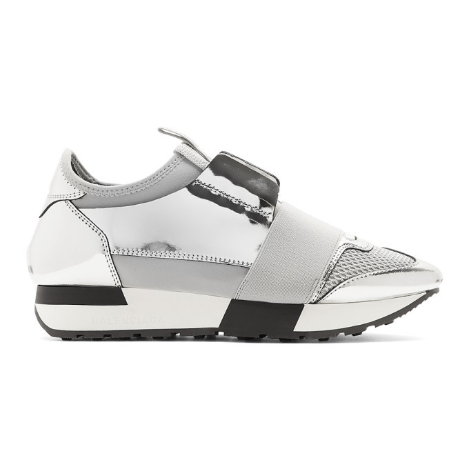 balenciaga silver sneakers