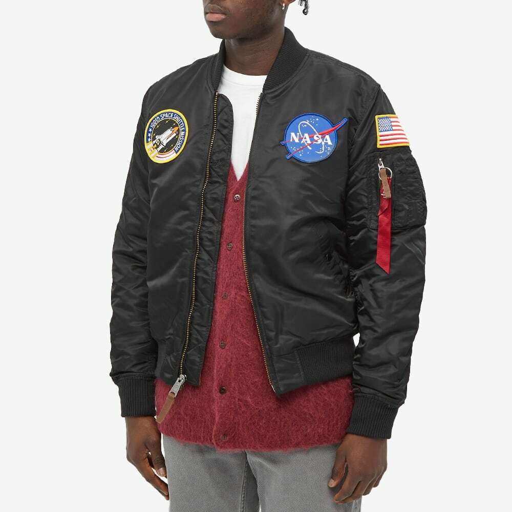 Alpha Industries Men's MA-1 VF NASA Jacket in Black Alpha Industries