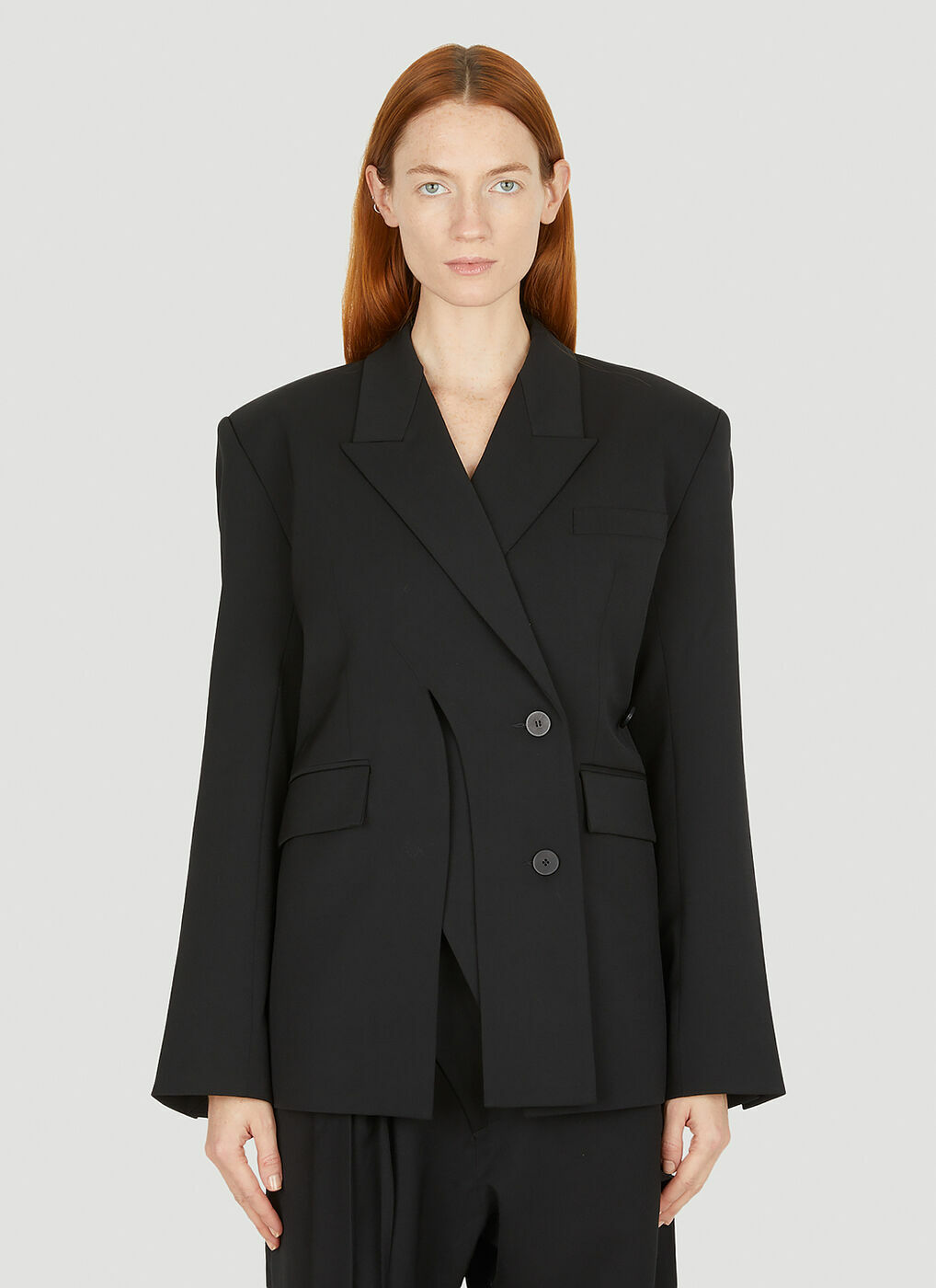 Split Blazer in Black Ottolinger