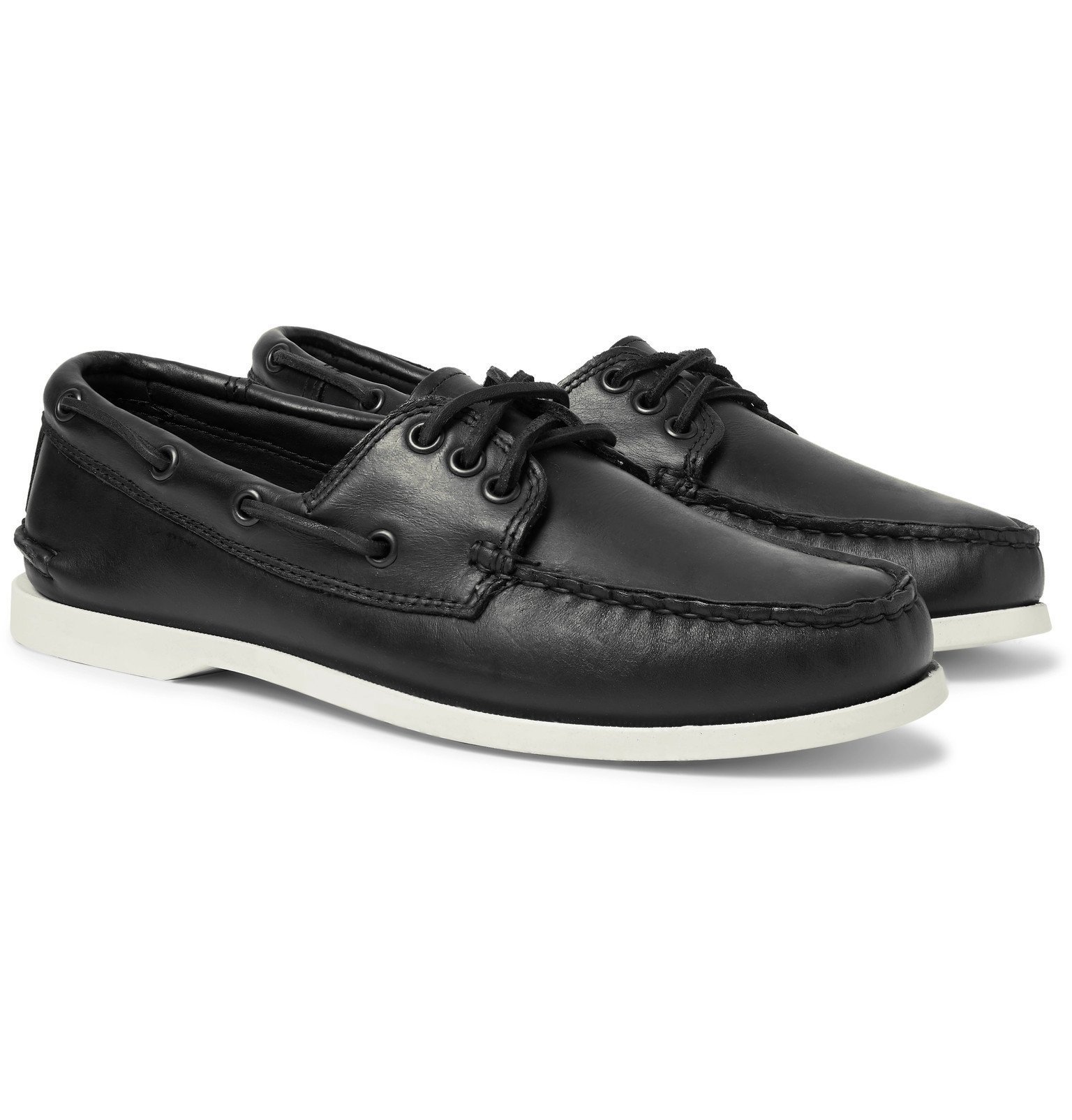 Quoddy - Downeast Leather Boat Shoes - Black Quoddy