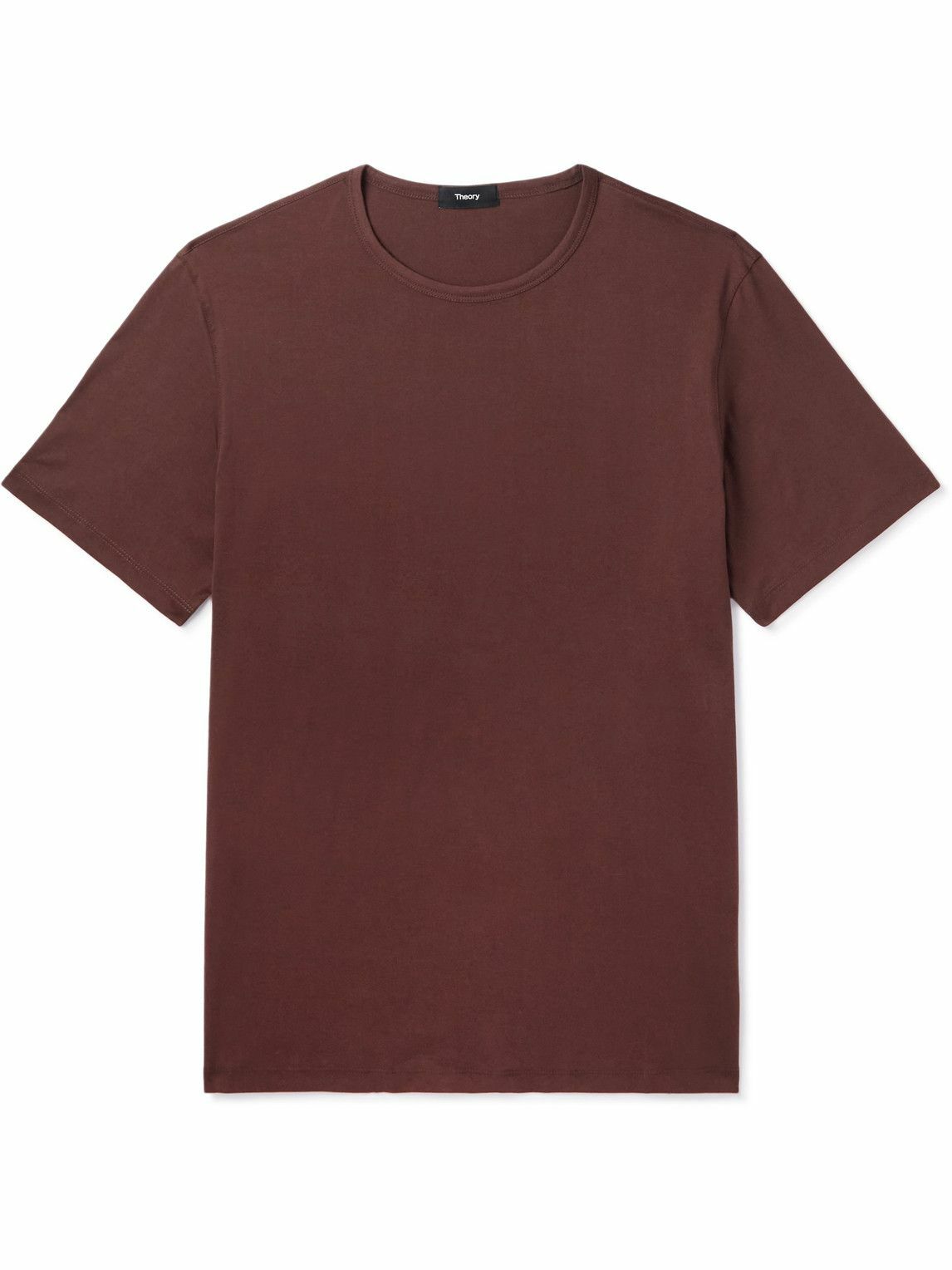 Theory - Cotton-Jersey T-Shirt - Brown Theory