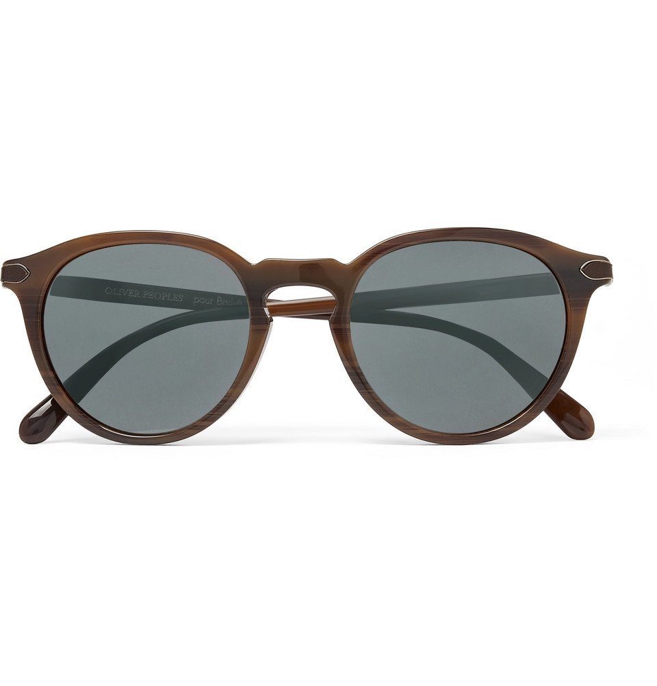 Berluti - Oliver Peoples Rue Marbeuf Round-Frame Acetate Polarised Mirrored  Sunglasses - Men - Brown Berluti