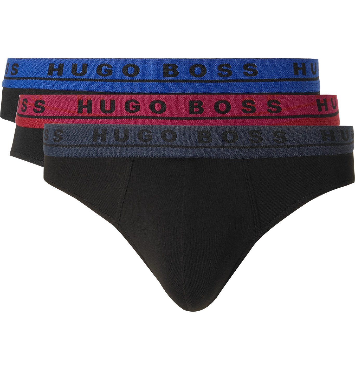 HUGO BOSS - Three-Pack Stretch-Cotton Briefs - Multi Hugo Boss