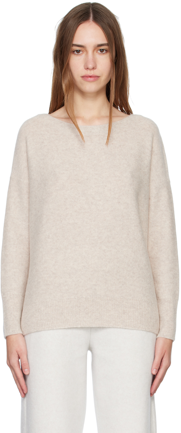 Vince Taupe Boatneck Sweater Vince