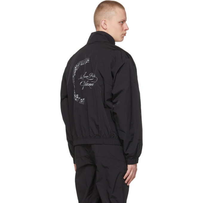 C2H4 Black My Own Private Planet Intervein Paneled Track Jacket C2H4