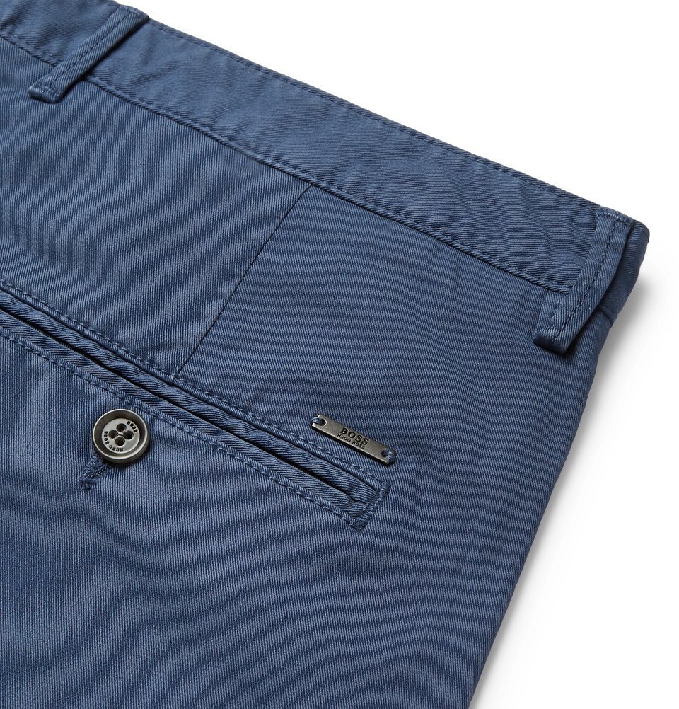Hugo Boss StretchCotton Twill Shorts Men Navy Hugo Boss