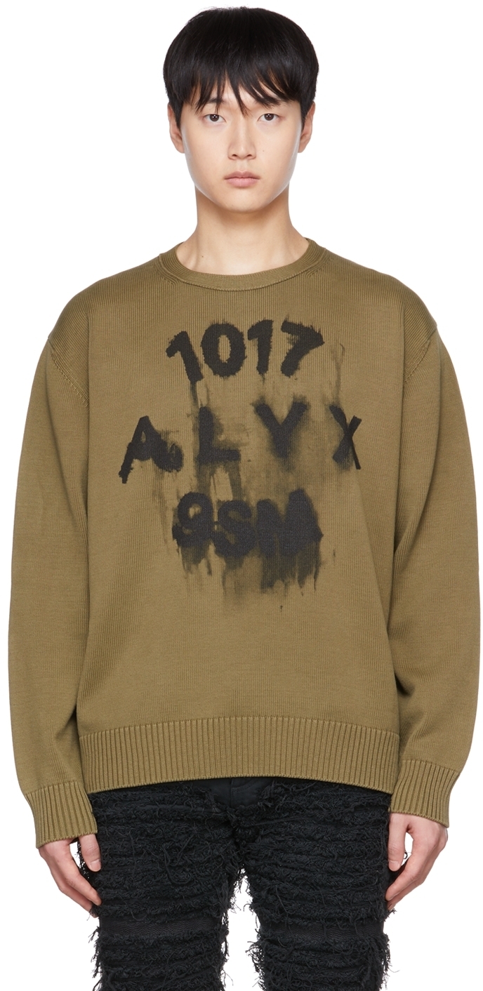 1017 ALYX 9SM Green Print Sweater
