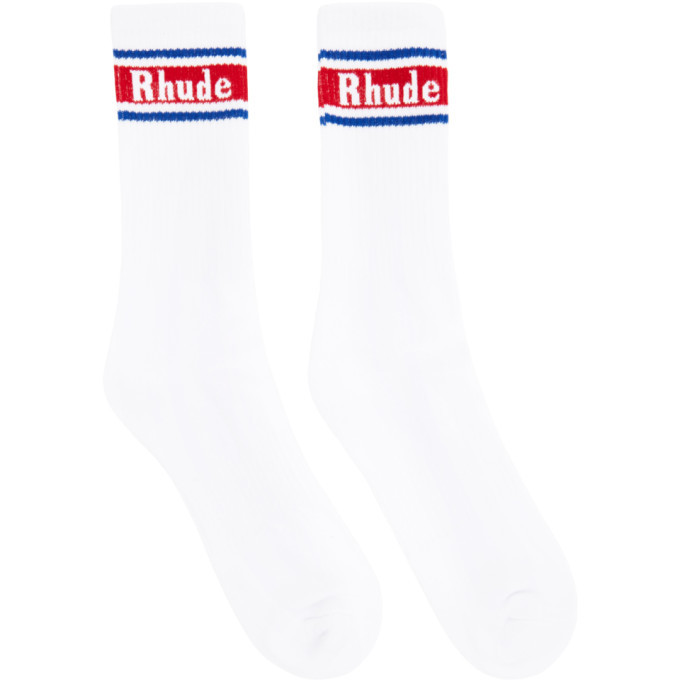 rhude socks blue