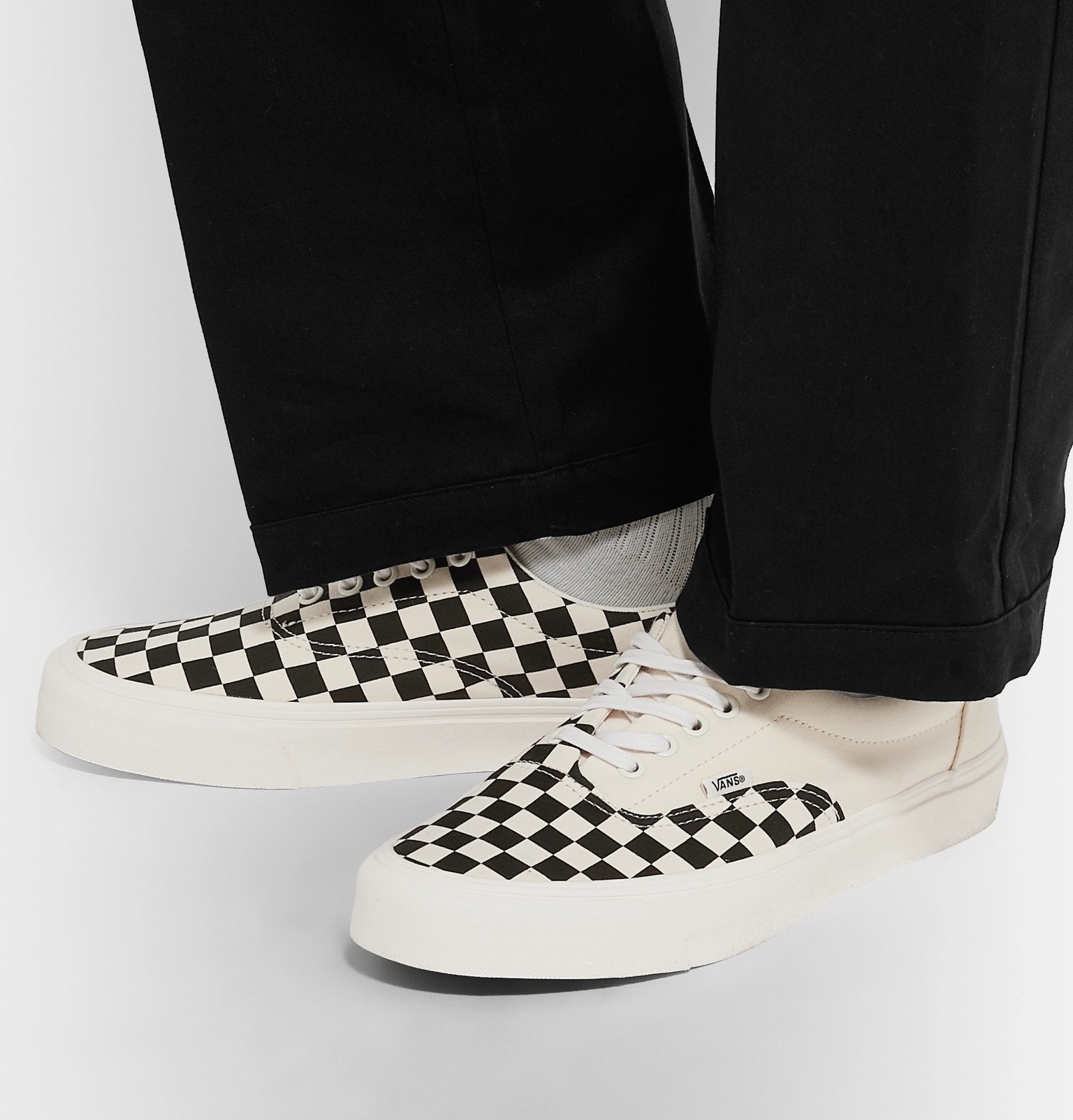 Fauteuil knecht Maryanne Jones Vans - Era Checkerboard Canvas Sneakers - Neutrals Vans