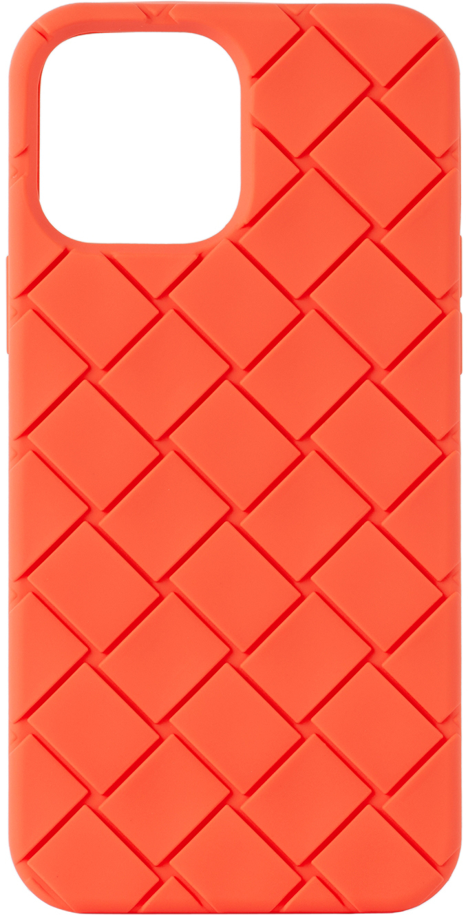 Bottega Veneta Orange Intreccio iPhone 13 Pro Max Case Bottega Veneta