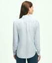 Brooks Brothers Women's Soft Icons Button-Down Blouse | Light Blue