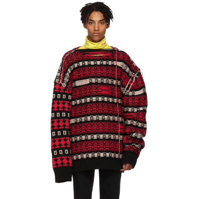 Calvin Klein 205W39NYC and Red Reverse Sweater Calvin Klein