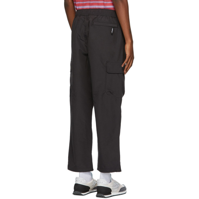 Stussy Black Solid Taped Seam Cargo Pants Stussy