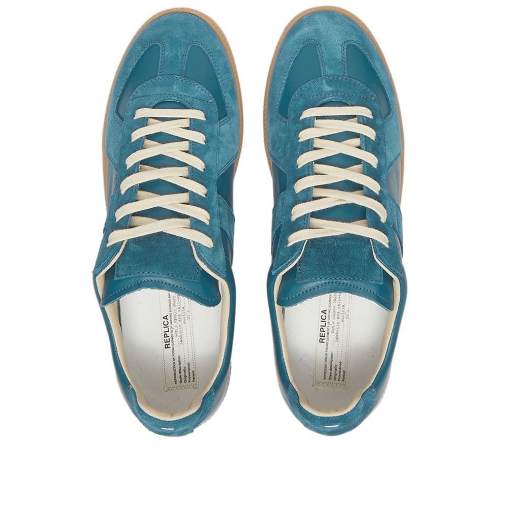 Maison Margiela Men's Classic Replica Sneakers in Petrol Maison Margiela