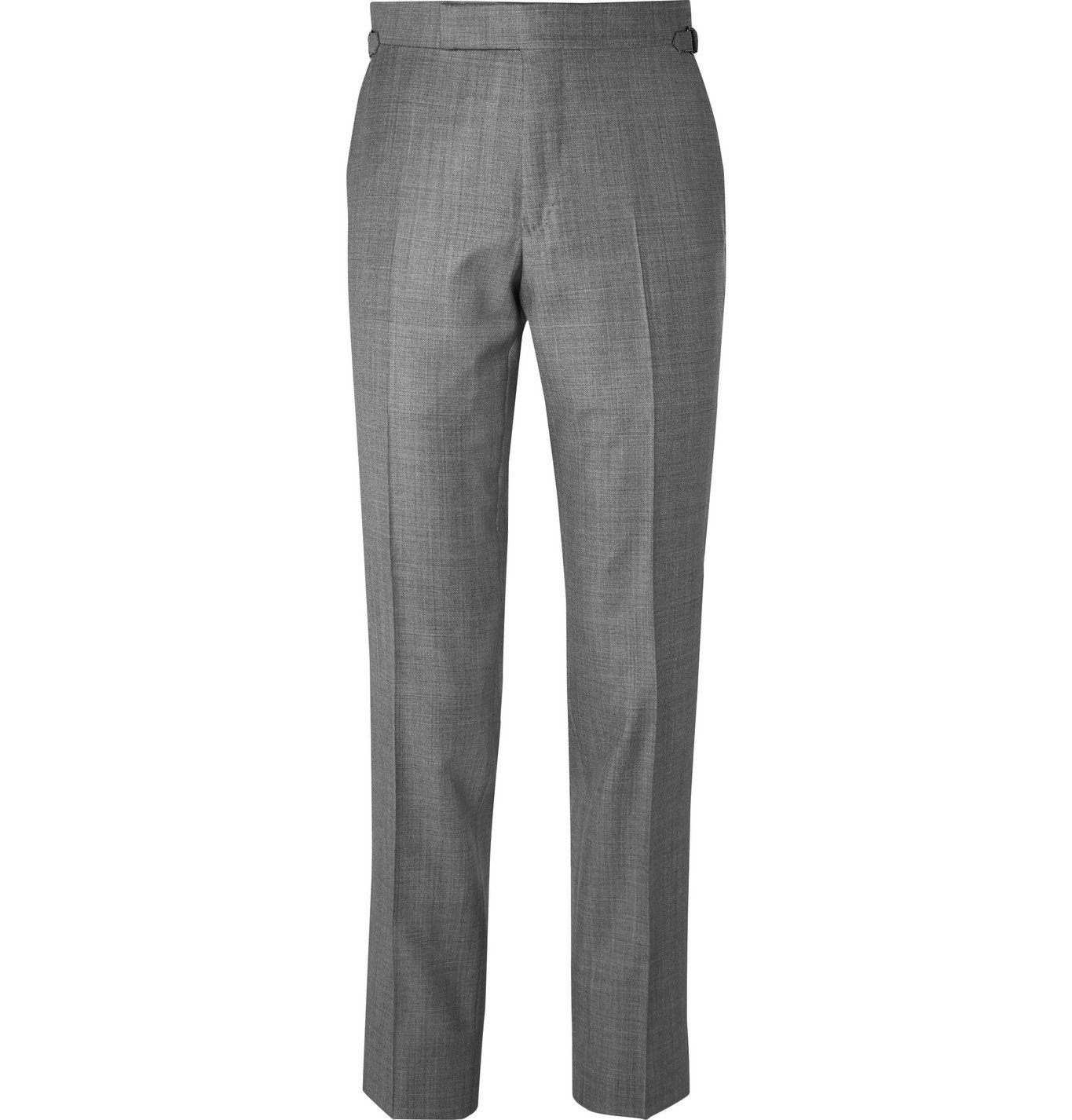 TOM FORD - Slim-Fit Super 110s Sharkskin Wool Suit Trousers - Gray TOM FORD