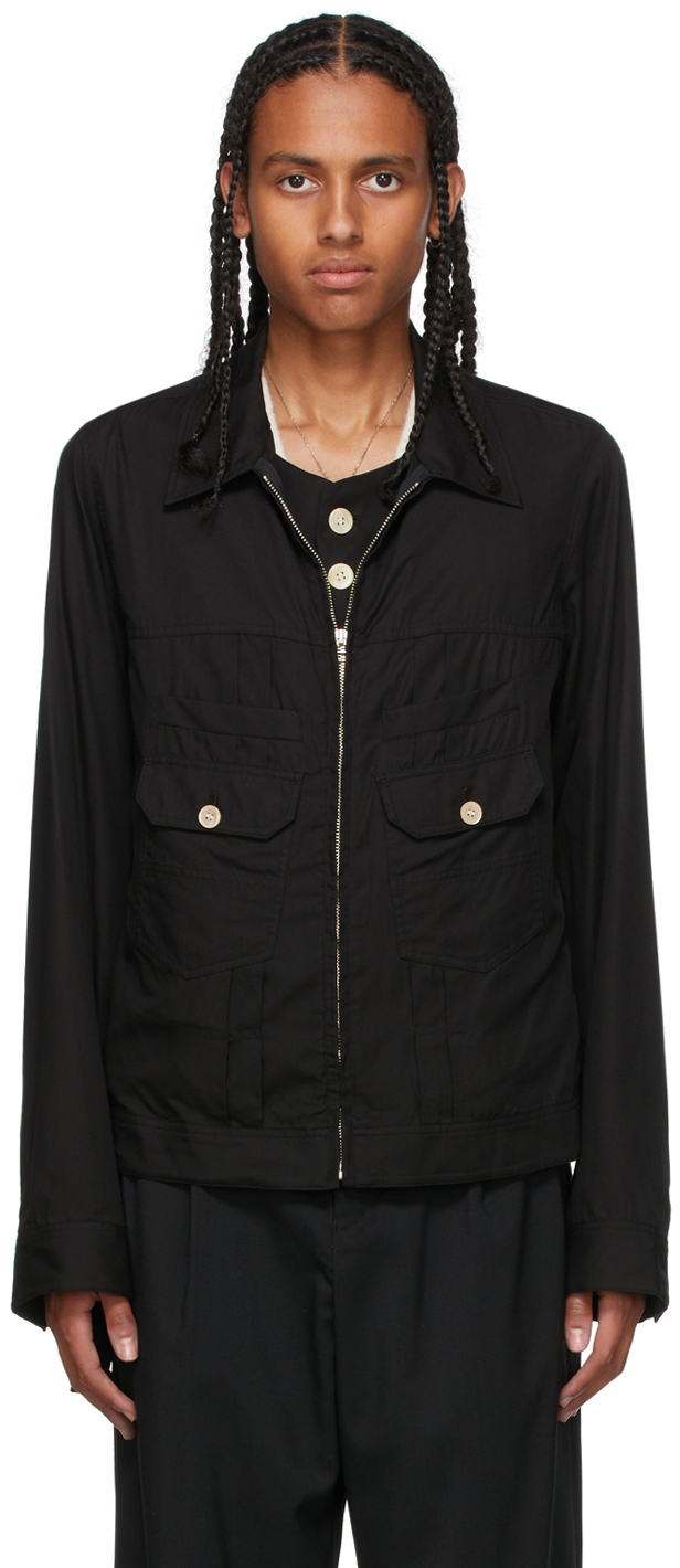 BED J.W. FORD Black Ensemble Zip Jacket BED J.W. FORD